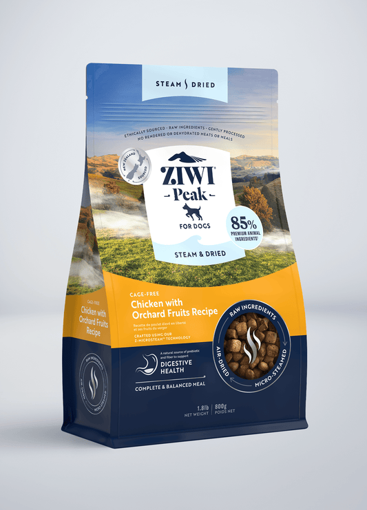 Steam & Dried Cage-free Chicken with Orchard Fruits Recipe for dogs | Steam & Dried