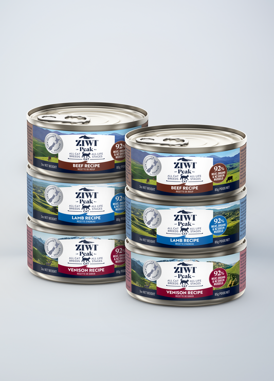 Variety Pack - Beef, Lamb, & Venison for cats | Canned wet food for cats