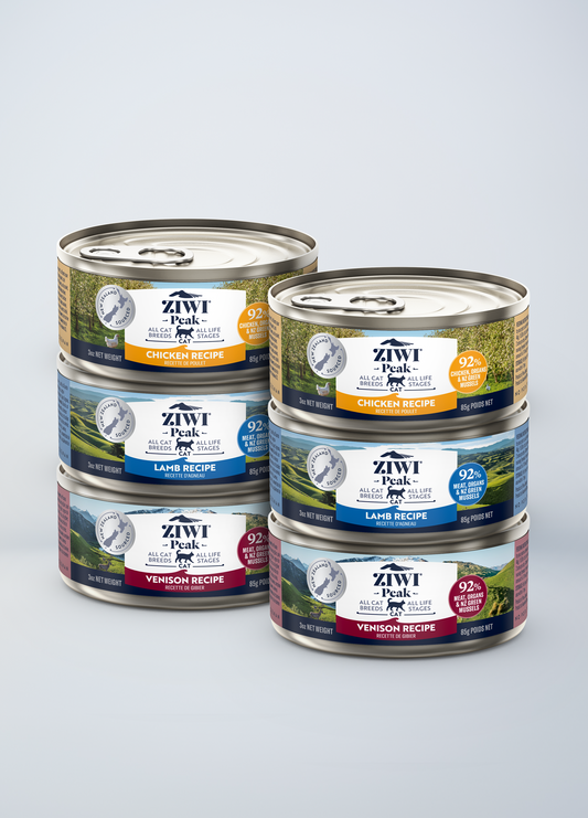 Variety Pack - Chicken, Lamb, & Venison for cats | Canned wet food for cats