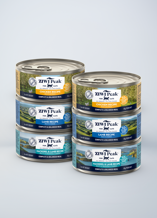 Variety Pack - Chicken, Lamb, and Mackerel & Lamb for cats | Canned wet food for cats