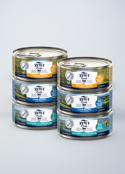 Variety Pack - Chicken, Lamb, and Mackerel & Lamb for cats | Canned wet food for cats