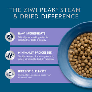 Steam & Dried Cage-free Chicken with Southern Blue Whiting Recipe for Kittens
