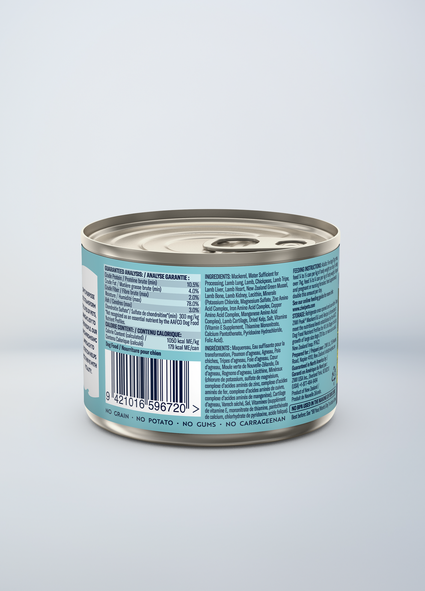 Original Canned Wet Mackerel & Lamb Recipe for dogs