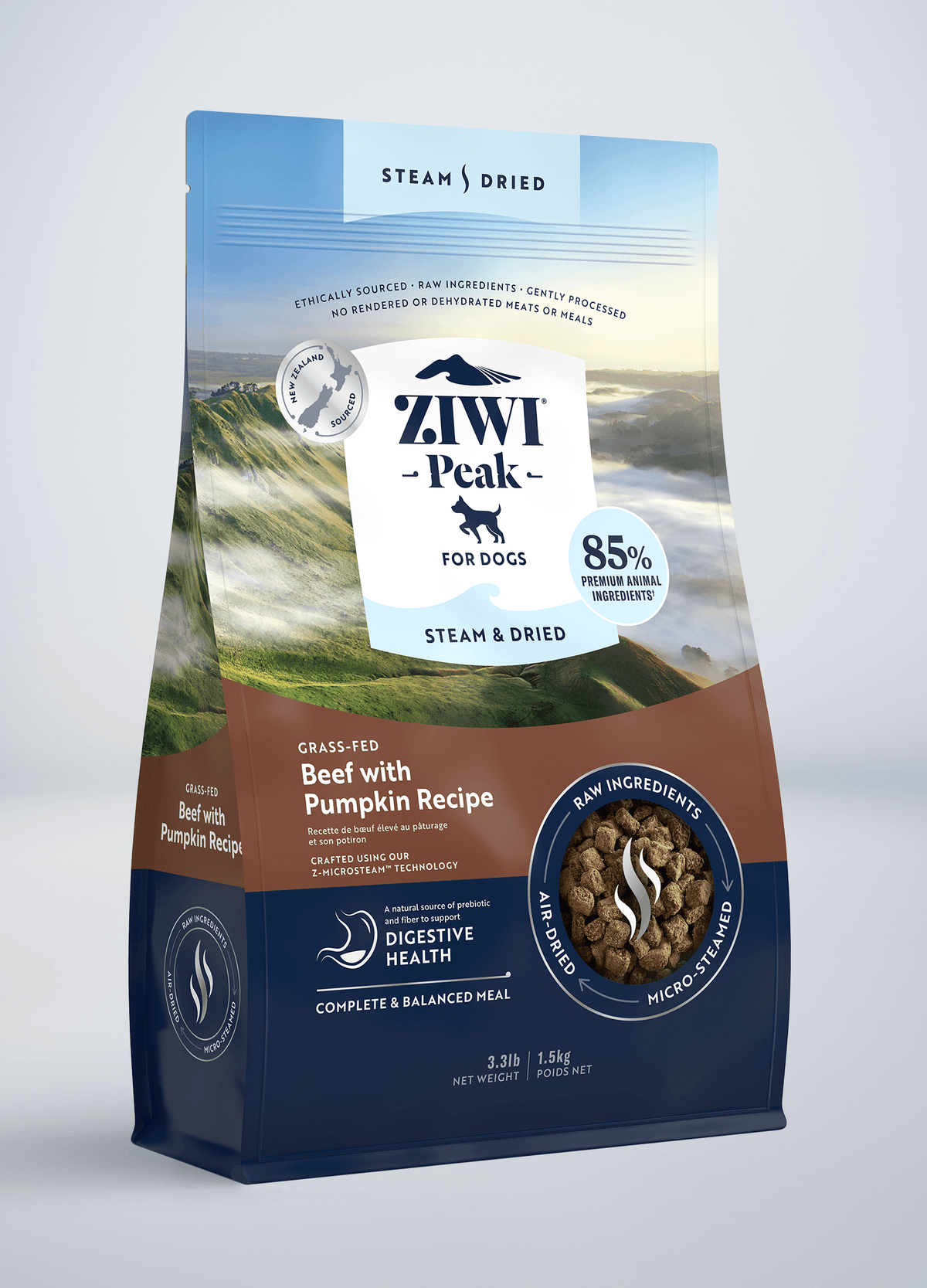 Steam & Dried Beef with Pumpkin Recipe for dogs | ZIWI US Steam & Dried Beef with Pumpkin Recipe for dogs | ZIWI US