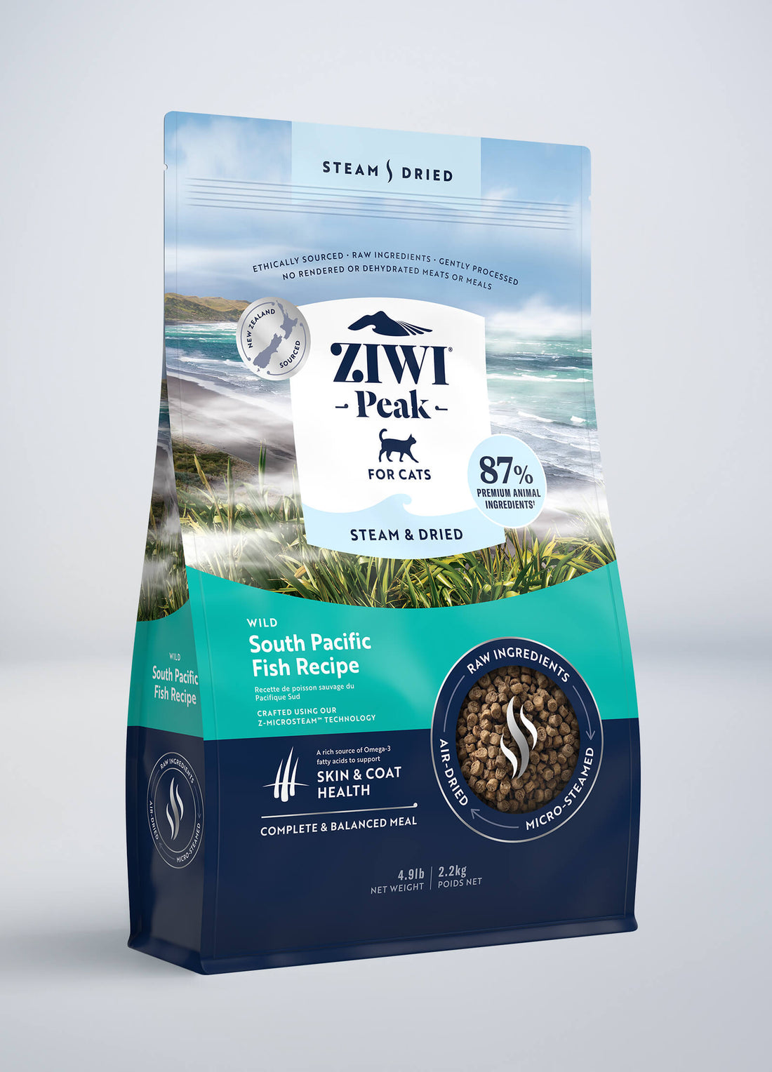 Steam & Dried Wild South Pacific Fish Recipe for cats | ZIWI US
