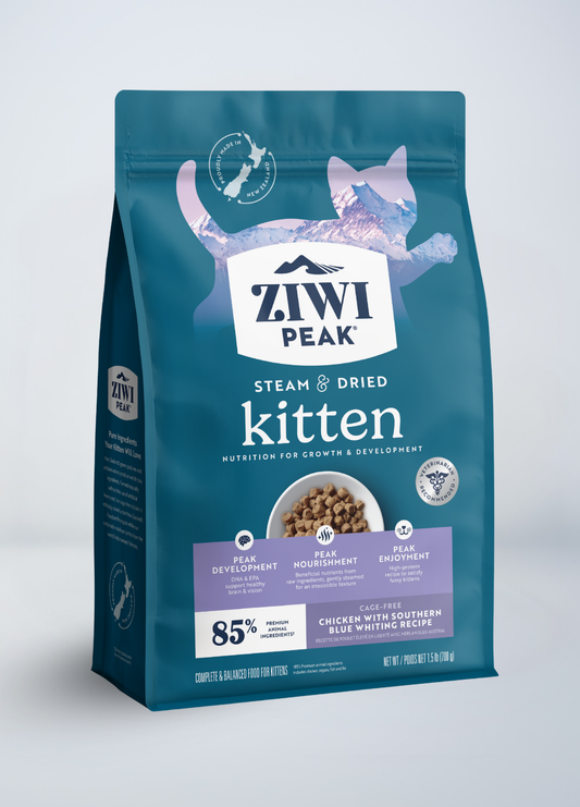 Steam & Dried Cage-free Chicken with Southern Blue Whiting Recipe for Kittens | Steam & Dried