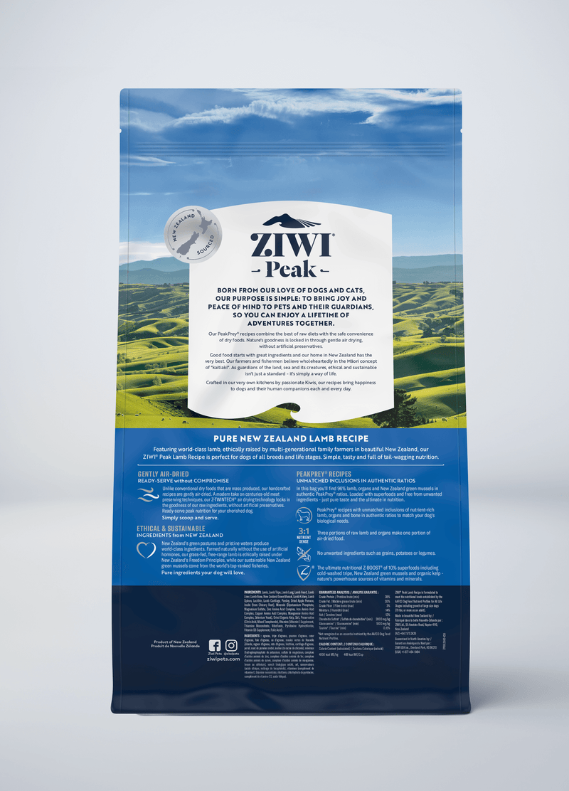 Air Dried Lamb Dog Food ZIWI US