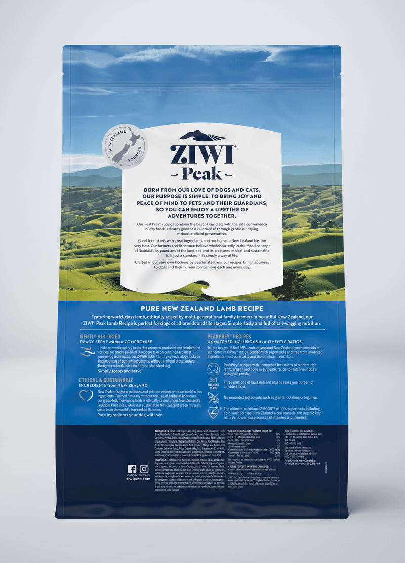 Air Dried Lamb Dog Food ZIWI US
