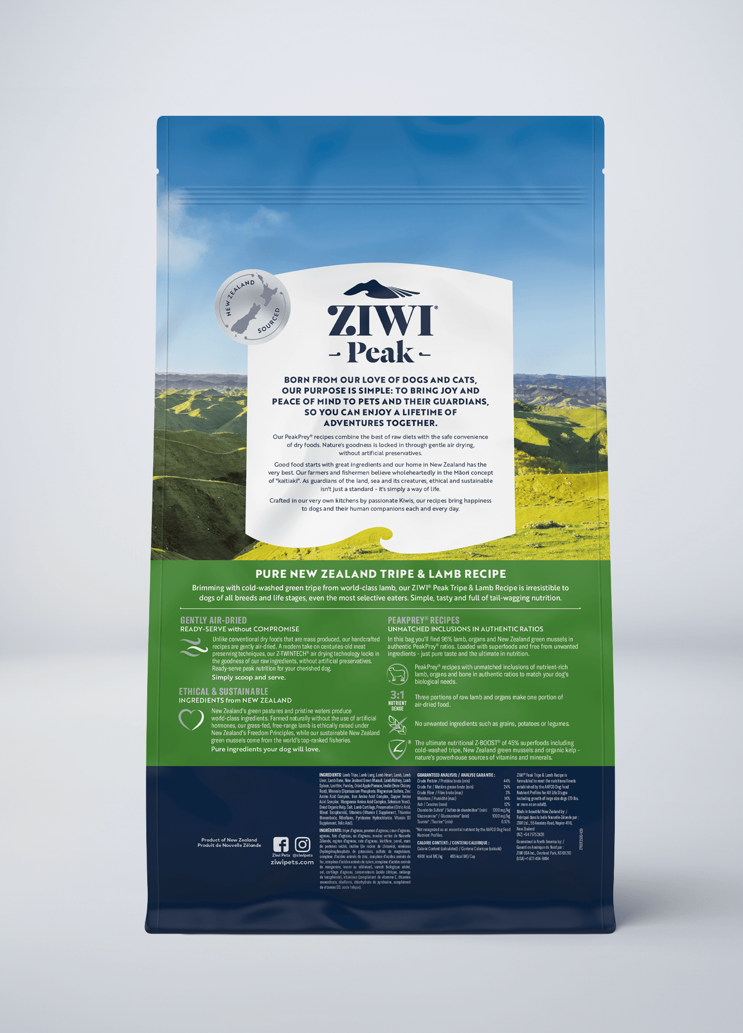 Ziwipeak lamb dog food best sale