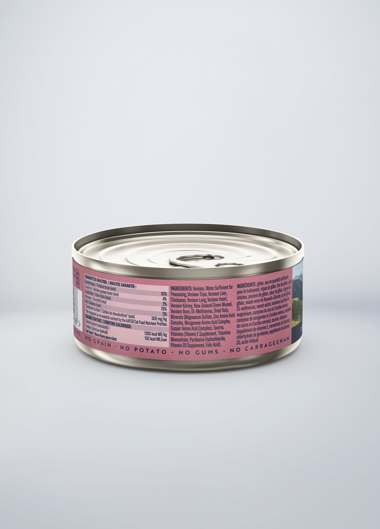Venison cat top food canned