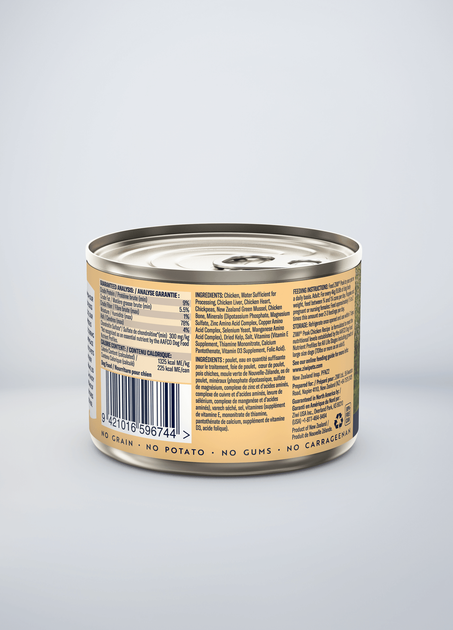 Ziwi chicken top dog food