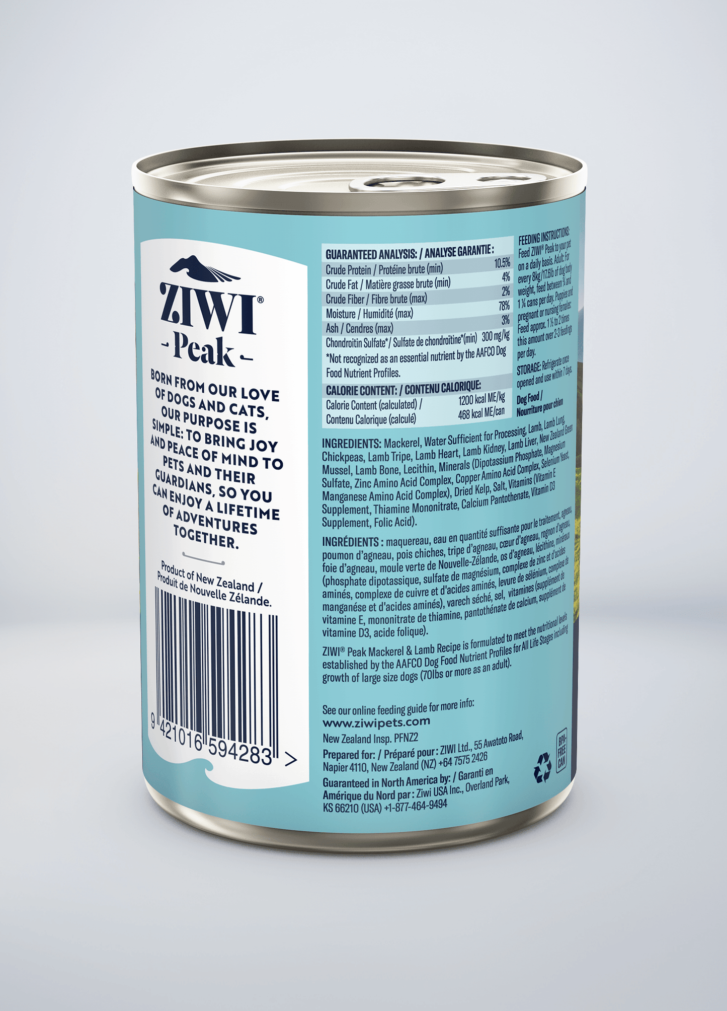 ZIWI Mackerel Lamb Dog Food ZIWI US